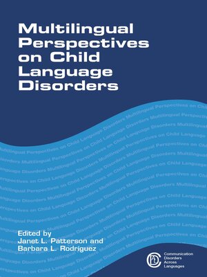 cover image of Multilingual Perspectives on Child Language Disorders